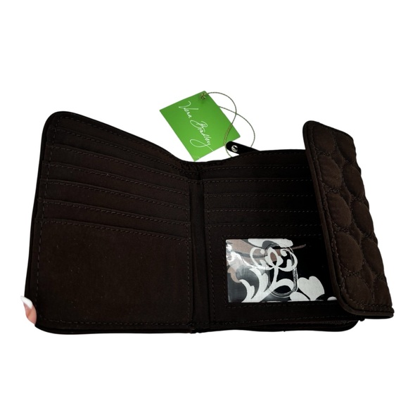 Vera Bradley Chocolate Expresson Brown Quilted Bifold Wallet NWT - Picture 7 of 7